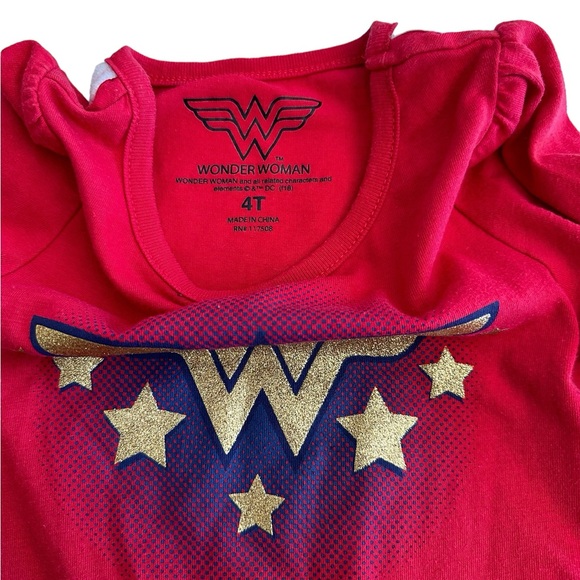 WONDER WOMAN GIRLS DRESS WITHOUT CAPE SZ 4T - Picture 3 of 10